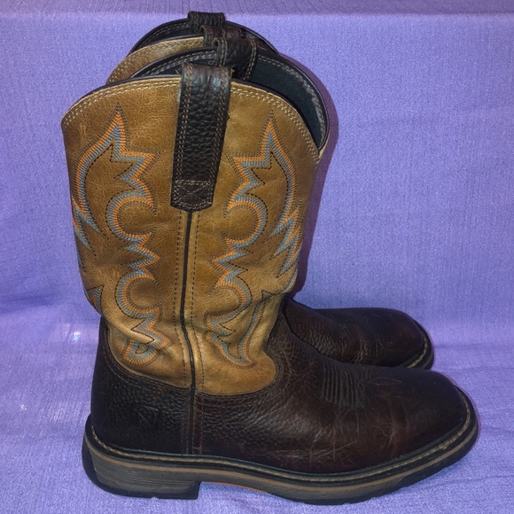 Used Men’s Noble Outfitters Western Work Boots Size 9R - Picture 2 of 14